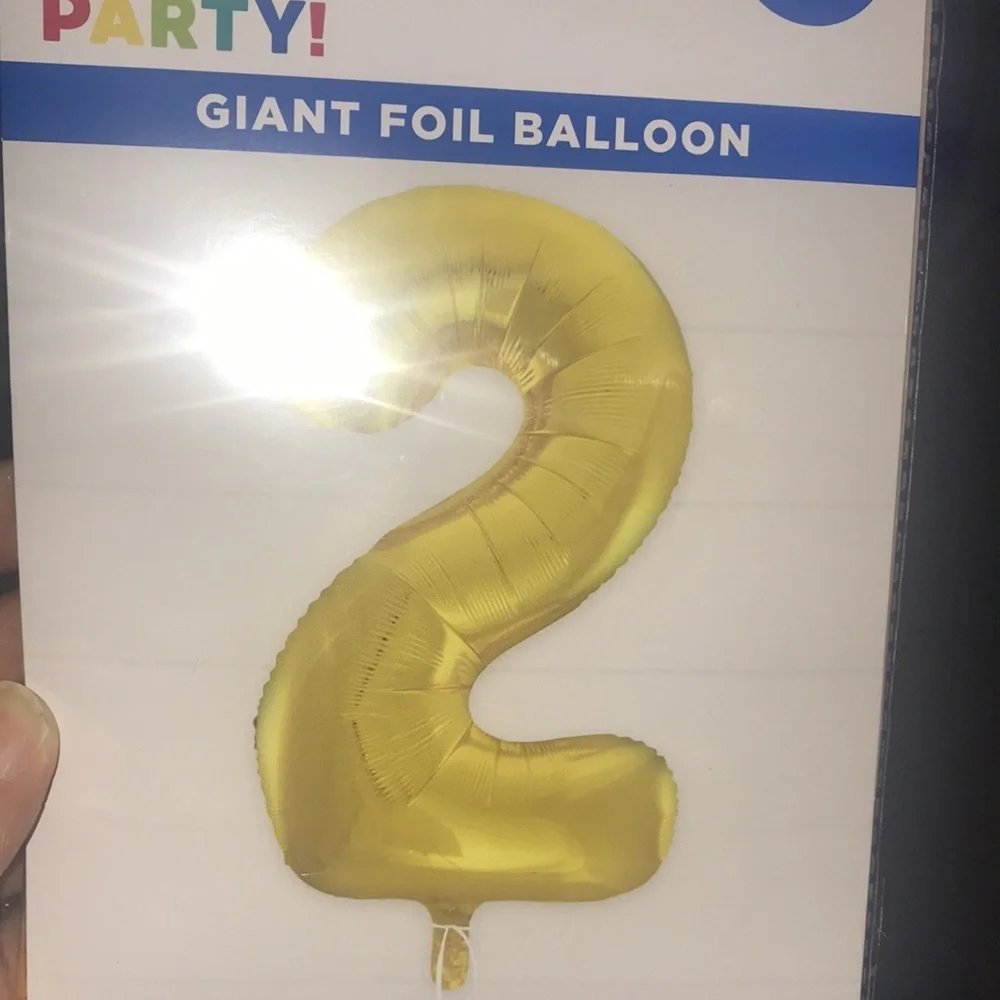 NIP Giant 6-pc Gold Foil Balloons